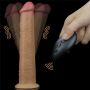 Silikonowe realistyczne  żylaste sex dildo z przyssawką 26 cm - 19