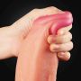 Dildo z przyssawkż grube realistyczne żylaste 30,5cm - 4