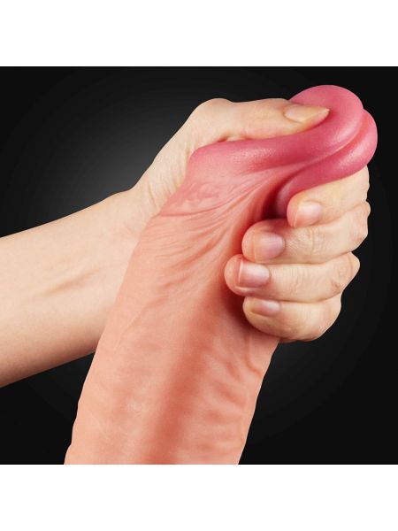 Ogromne dildo realistyczny wygląd przyssawka 30 cm - 3