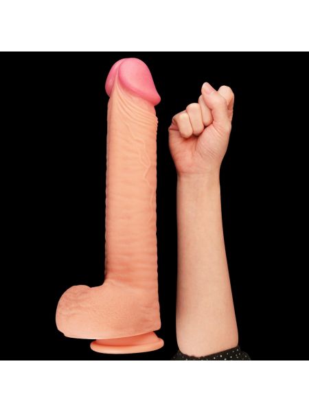 Ogromne dildo realistyczny wygląd przyssawka 30 cm - 7