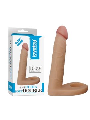 Gumowe dildo  sex analny penis z otworem na penisa 16cm