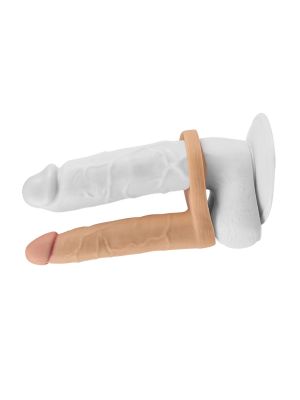 Gumowe dildo  sex analny penis z otworem na penisa 16cm - image 2