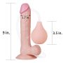 Gumowe dildo pompowane penis z funkcją wytrysku - 8