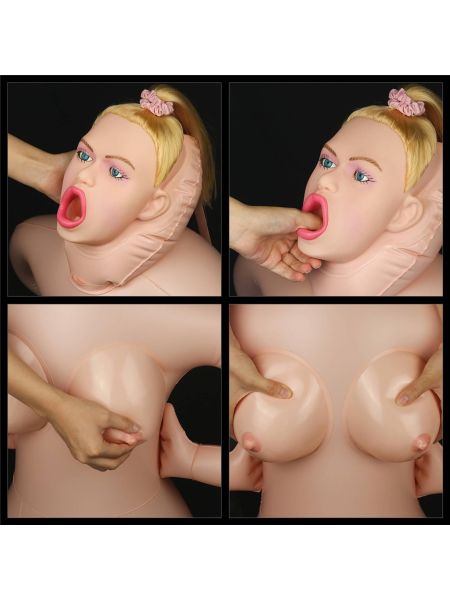 Lalka dmuchana kobieta  3 otwory piersi pozycja - 2