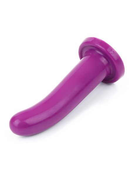 Fioletowe silikonowe dildo do strap-ona sex analny - 4