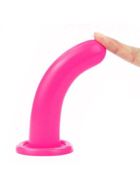 Różowe silikonowe dildo do strap-ona sex analny - 5