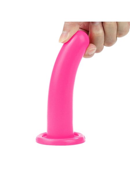 Różowe silikonowe dildo do strap-ona sex analny - 6