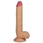 Dildo super giętkie z przyssawką i jądrami 27,5 cm - 5