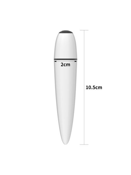 Biały wodoodporny mały kompaktowy wibrator - 2