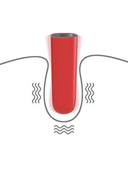Czerwony poręczny mały wibrator potężne wibracje - 8