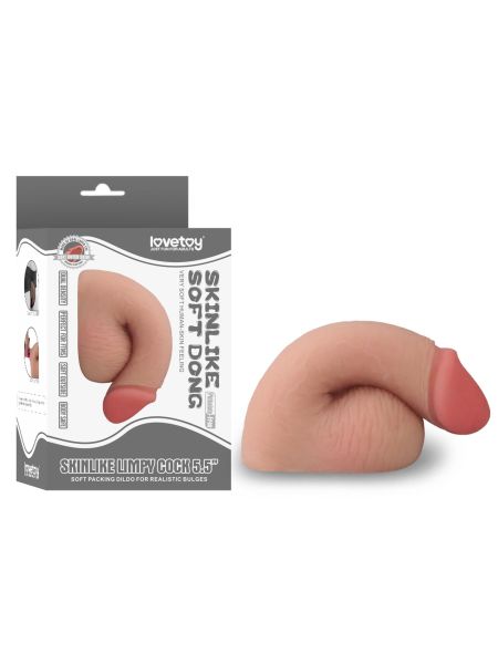 Realistyczne dildo elastyczny giętki penis 13,9 cm