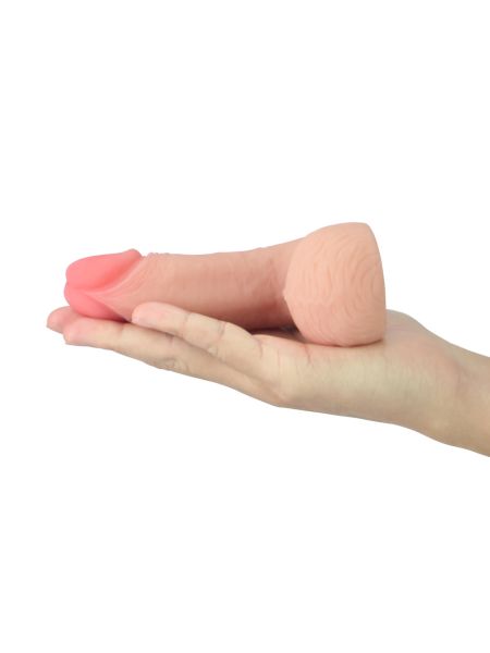 Realistyczne dildo elastyczny giętki penis 13,9 cm - 5