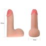 Realistyczne dildo elastyczny giętki penis 13,9 cm - 5