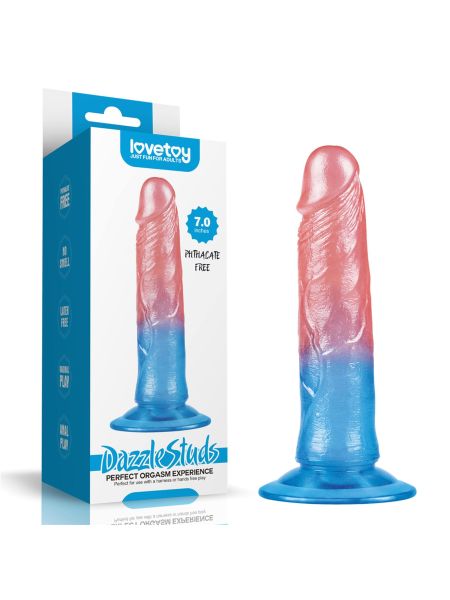 Żelowe dildo penis silikonowyy z przyssawką