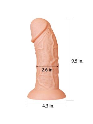 Ogromne z przyssawką dildo realistyczny wygląd  24 cm - image 2