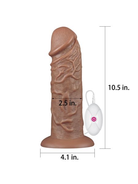 Dildo murzyńskie ogromne żyły i przyssawka 26,5 cm - 2