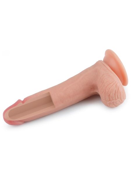 Silikonowe realistyczne dildo z przyssawką 20,5 cm - 4