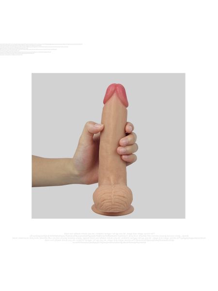 Silikonowe realistyczne dildo z przyssawką 20,5 cm - 11