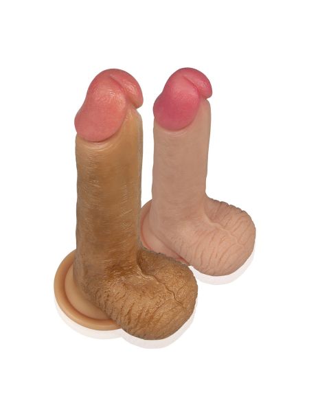 Silikonowe realistyczne dildo z przyssawką 20,5 cm - 14