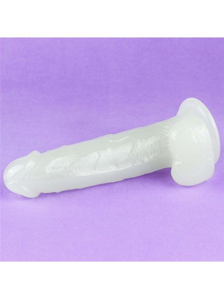Podświetlane dildo z przyssawką sztuczny penis - 14