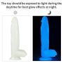 Elastyczne dildo z przyssawką podświetlane 25,5cm - 11