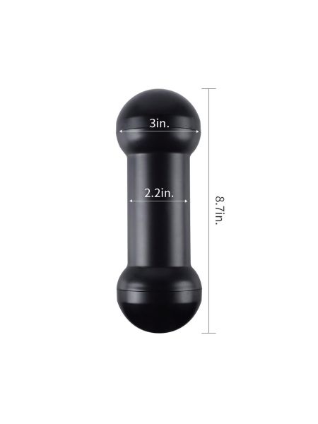 Mięciutki masturbator z dwoma końcówkami 20 cm - 3