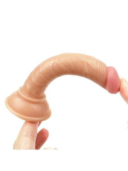 Wielki żylasty penis realistycznie wykończony bardzo giętki - 4
