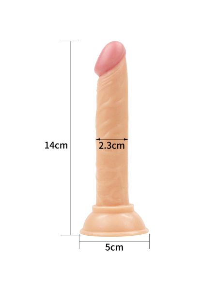 Wielki żylasty penis realistycznie wykończony bardzo giętki - 5