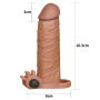 Silikonowe przedłużenie  na penisa wypustki 16,5 cm - 3