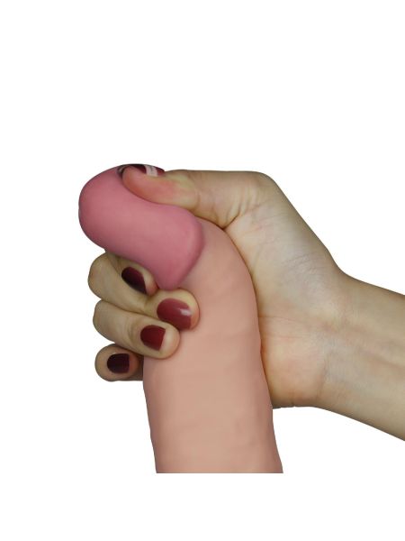 Gumowe dildo erotyczne z przyssawka i wibracjami - 7