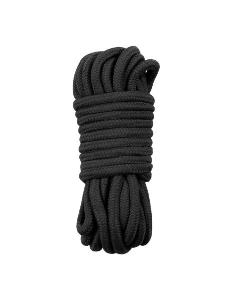Czarna lina do podwiązywania rąk i nóg BDSM 10 m - 4