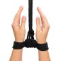 Czarna lina do podwiązywania rąk i nóg BDSM 10 m - 4