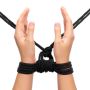 Czarna lina do podwiązywania rąk i nóg BDSM 10 m - 3