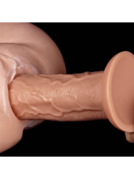 Ogromne grube dildo z przyssawką wibracje 28 cm - 10