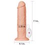 Ogromne grube dildo z przyssawką wibracje 28 cm - 3