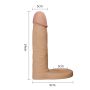 Silikonowe dildo analne z pierścieniem na penisa - 7