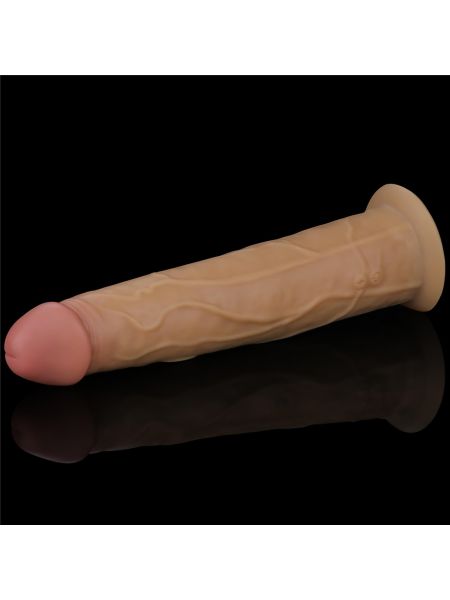 Analny giętki penis z przyssawką żylasty 23cm - 9