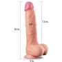 Żylasty giętki realistyczny penis silikonowe dildo - 3