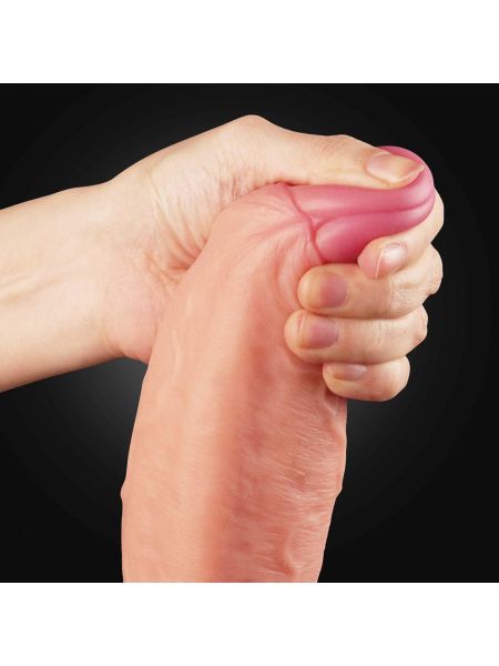 Giętkie dildo z przyssawką realistyczne  penis 28cm - 3