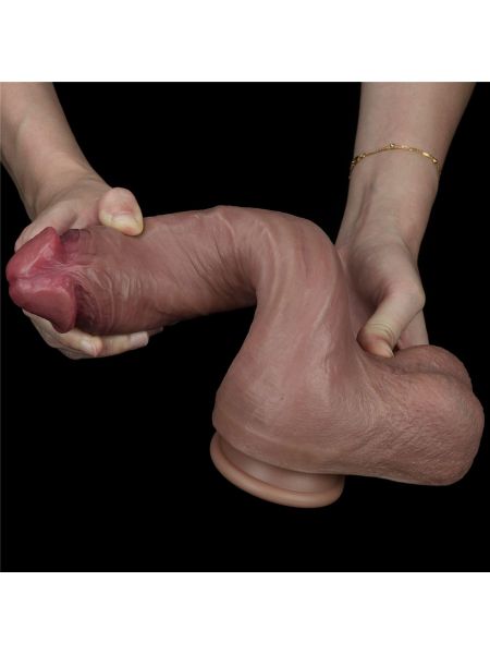Sexowny długi  penis realistycznie wykończony 27 cm - 8