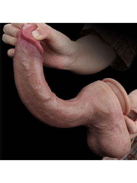 Sexowny długi  penis realistycznie wykończony 27 cm - 11