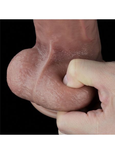 Sexowny penis z przyssawką śliczny żylasty  26,5 cm - 9