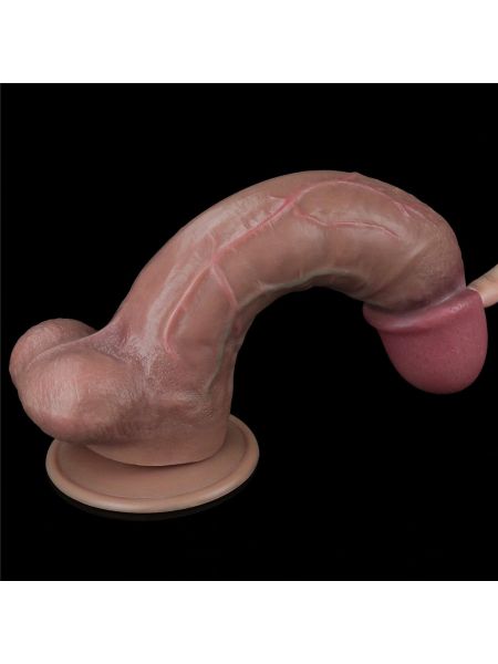 Sexowny penis z przyssawką śliczny żylasty  26,5 cm - 15
