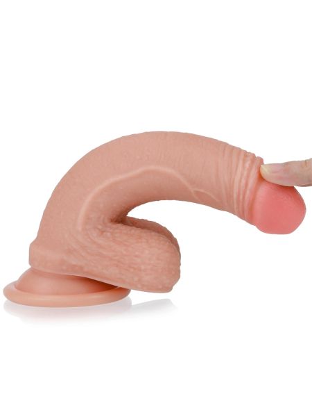 Zabawka erotyczna penis na przyssawce  żylasty 18,5 - 4