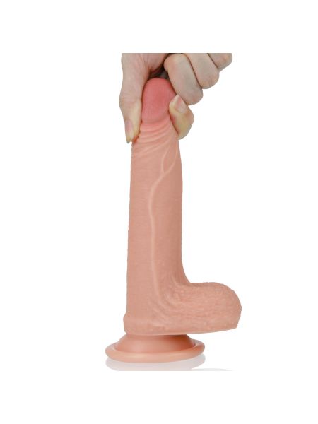 Zabawka erotyczna penis na przyssawce  żylasty 18,5 - 7