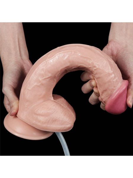 Penis dildo realistyczne z przyssawką i wytryskiem - 3