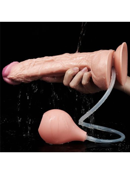Penis dildo realistyczne z przyssawką i wytryskiem - 11
