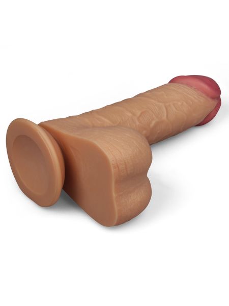 Silikonowy gruby giętki  penis z przyssawką 24,5 cm - 3