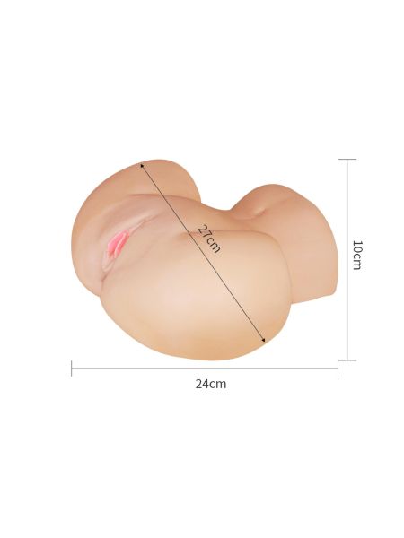 Ciało kobiety ciasna różowa cipka środek z wypustkami - 6