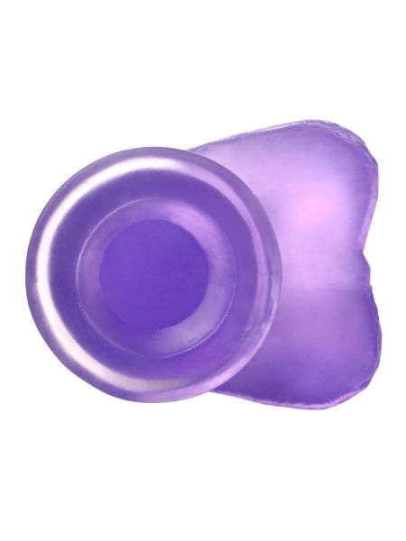 Silikonowe fioletowe dildo przyssawka 15,5 cm - 8